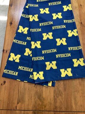 University of Michigan Shower Curtain  Sporty Useful Decorative
